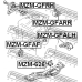 GE4T-39-060B MZM-GFRH Тампон двигател десен хидравличен MAZDA 626 GF 1997-2002