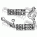 MR296296 0424-E55DR Носач преден долен MITSUBISHI ECLIPSE , GALANT , LEGNUM 