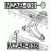 LC62-34-470 MZAB-039 ВТУЛКА ПРЕДНА ПРЕДЕН НОСАЧ MAZDA MPV LW 1999-2006 LC62-34-470 MZAB-039 ВТУЛКА ПРЕДНА ПРЕДЕН НОСАЧ MAZDA MPV LW 1999-2006