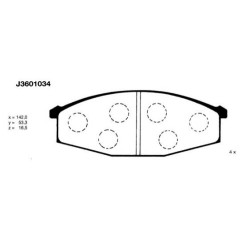 Предни накладки NISSAN PATROL 41060-C7090 J3601034