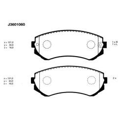 Предни накладки NISSAN 410602N290 J3601060
