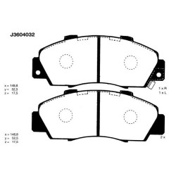 Предни накладки HONDA,ROVER 45022-SZ3-G00,45022SZ3G00